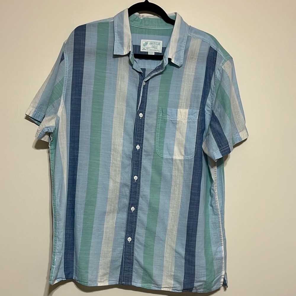 American Eagle Resort Button Down Shirt XL - Picture 2 of 6